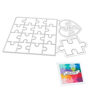 br Love Jigsaw Corte De Metal Morre Stencil DIY Álbum Scrapbooking Modelo De Cartão De Papel Molde Embossing Craft Decoração