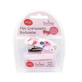 Mini Grampeador Borboletas Molin