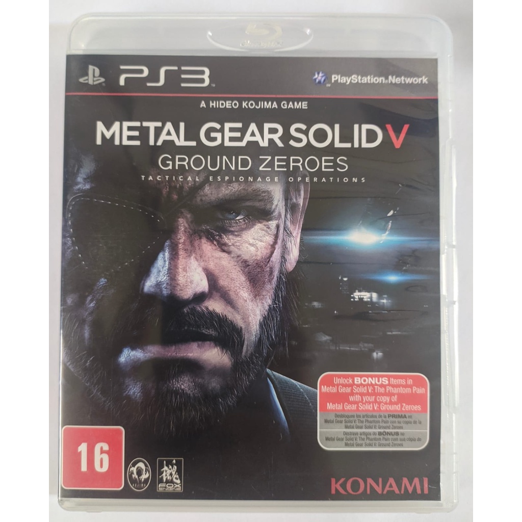 Metal Gear Solid V Ground Zeroes Mídia Física Ps3 Original