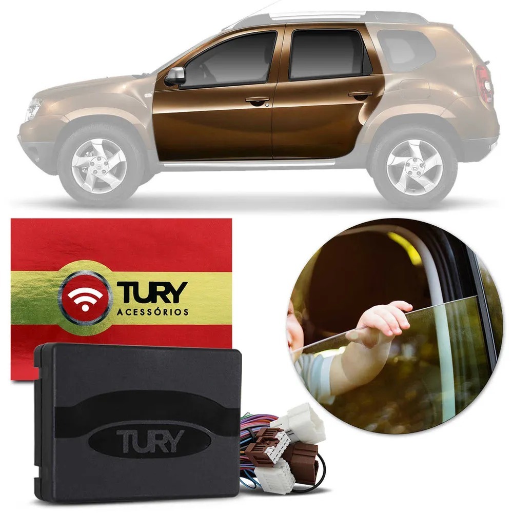 Modulo De Vidro Eletrico Tury Pro 4.26 Cr Duster + Oroch 4p