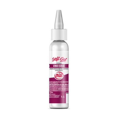 CORANTE SOFT GEL MIX 25G VINHO BORDÔ CONCENTRADO PARA DECORAÇÃO