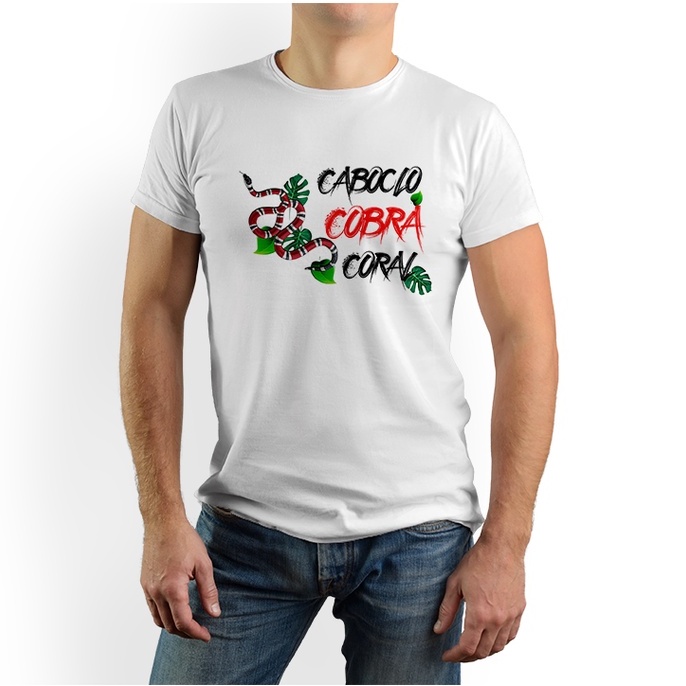 CA375 - Camiseta Umbanda Caboclo Cobra Coral