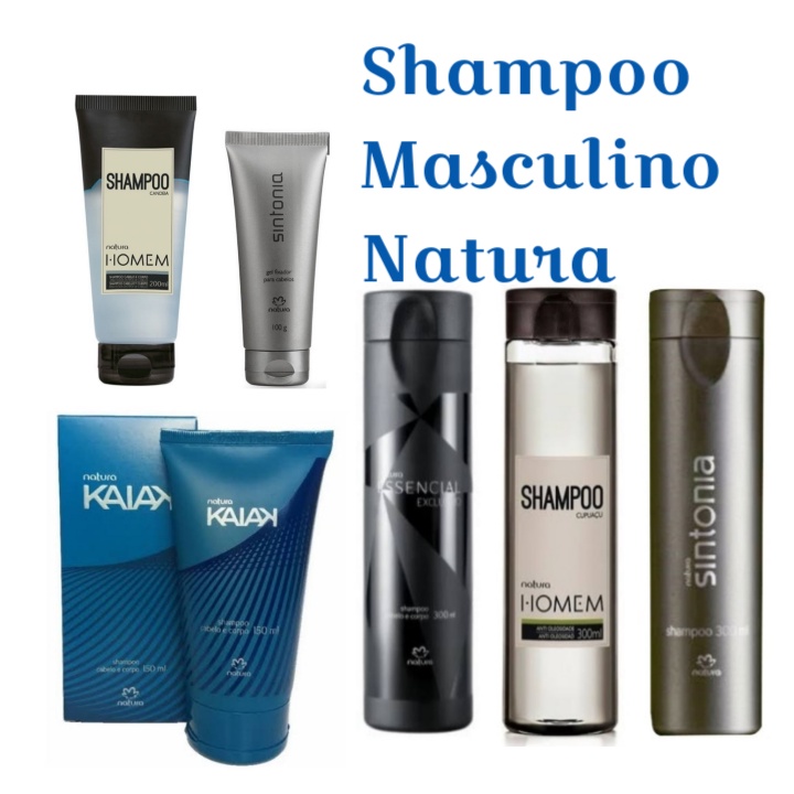 Shampoo e gel de cabelo masculino natura | Shopee Brasil