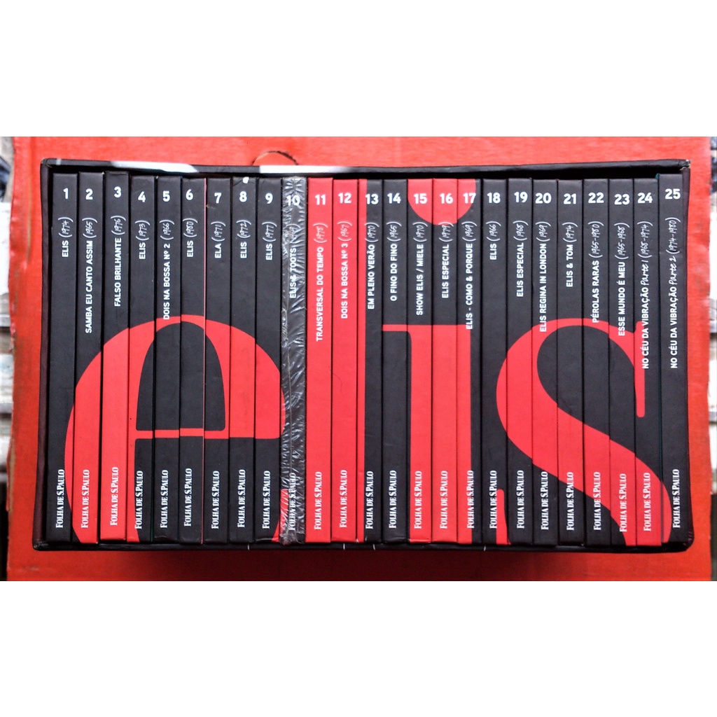 Box Cd Elis Regina = 25 Cds Coleção Folha SP c/ Caixa e Livreto