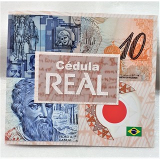 Folder para Cédula de 10 Reais Polímero em Oferta na Shopee