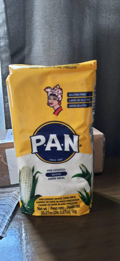 HARINA PAN/ farinha de milho PAN branco pré-cozida enriquecida 1kg | Shopee  Brasil