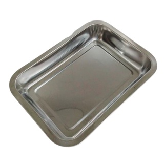Assadeira Bandeja Forma Retangular Aço Inox 25 x 19 x 4,3 cm em Oferta na Shopee