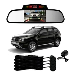 Sensor De Ré + Espelho Camera Ré Renault Duster Preto