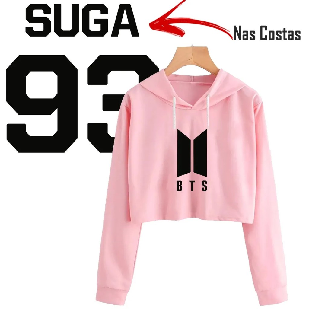 blusa moletom feminino orelhinha bts kpop todos integrantes