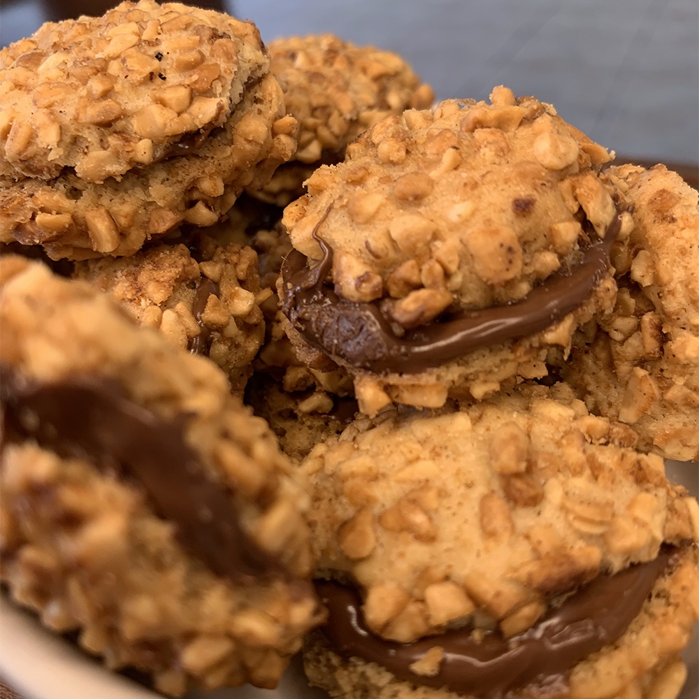 Biscoito de Amendoim com Nutella