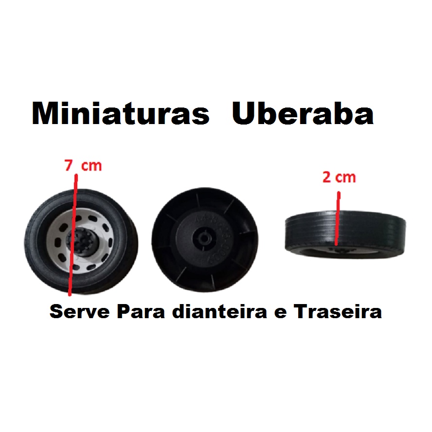 Rodas 7cm De Plastico Kit 30 Unidade Para Fazer Miniaturas De Caminhão Carreta