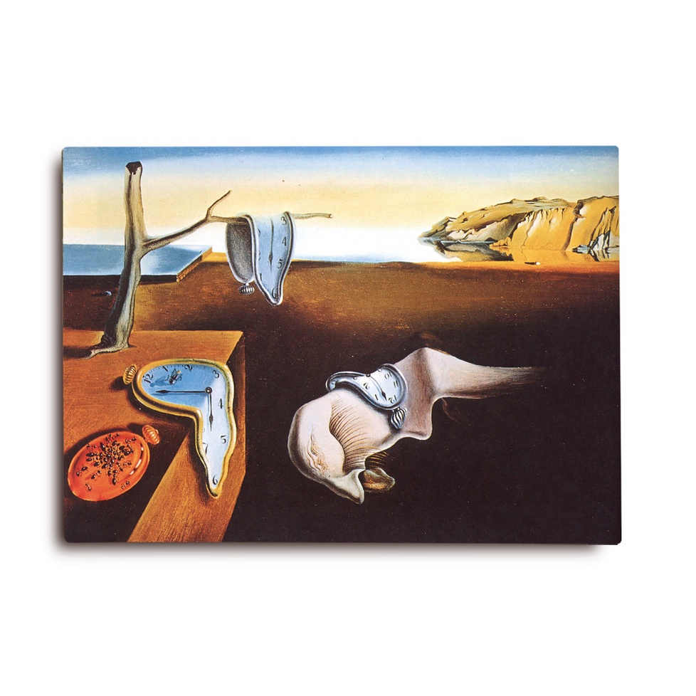 Quadro Salvador Dali  a persistência do tempo impressão em tela acetinada