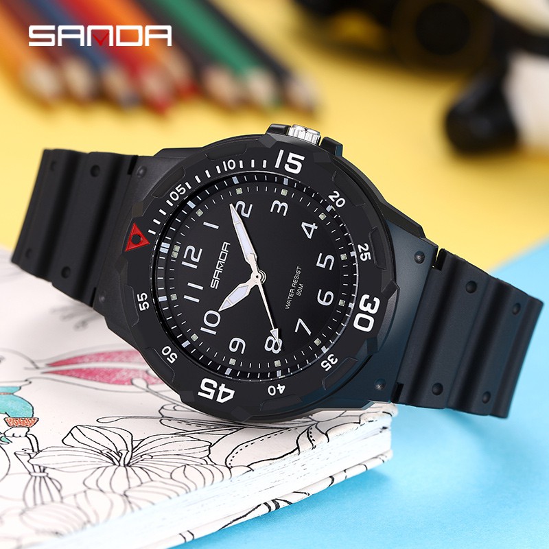 SANDA Luxury Brand Mens Watch Waterproof Quartz Watch Sports Fashion Men Watch