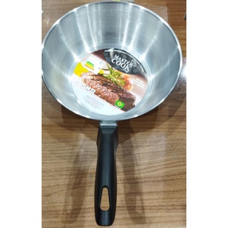Panela frigideira em Aço inox antiaderente nao gruda  tamanho 12cm/22cm/24 serve para fogao de gas e fogao eletrico