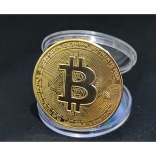 medalha Comemorativa Bitcoin (cor Ouro)