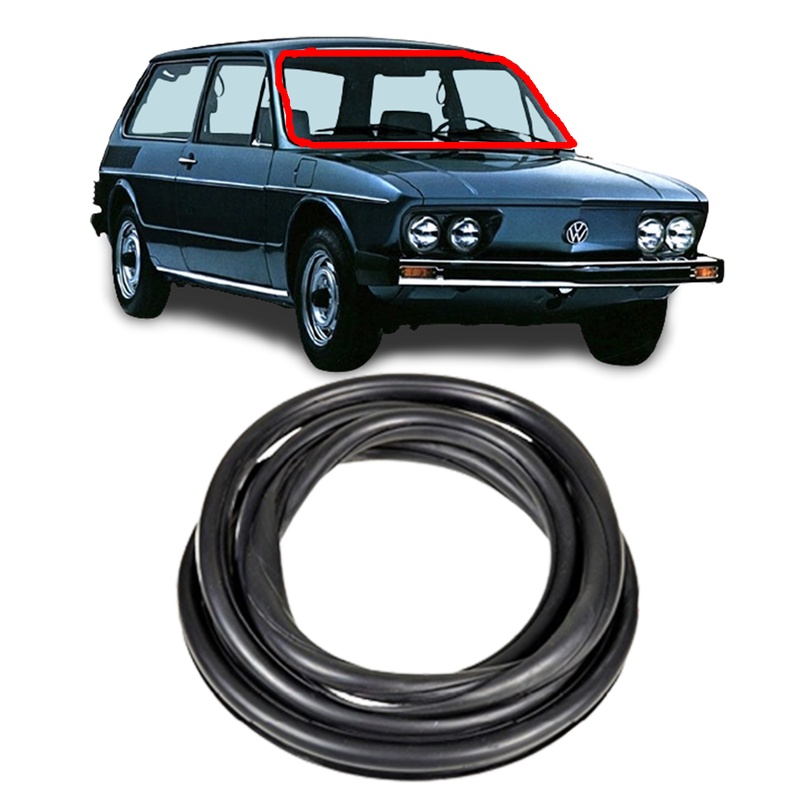 Borracha Vidro Parabrisa Dianteira Brasilia Variant 2 Sem Encaixe para Friso 1973 1974 1975 1976 1977 1978 1979 1980 1981 1982 em Oferta na Shopee