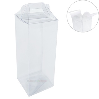 50 Caixas Tipo Maleta De Acetato transparente 8x8x21 cm Para Presentes e produtos em Oferta na Shopee
