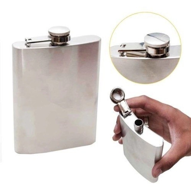 Cantil Bolso Aço Inox Cantil inoxidável Bolso Interno Terno Palitó
