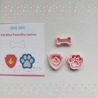 Cortador Kit Mini Patrulha Canina 2 a 2,5 cm
