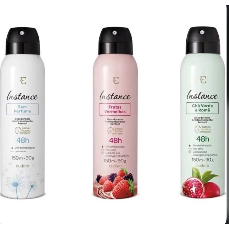 Eudora Desodorante Antitranspirante Aerosol Instance 150ml Unissex em Oferta na Shopee