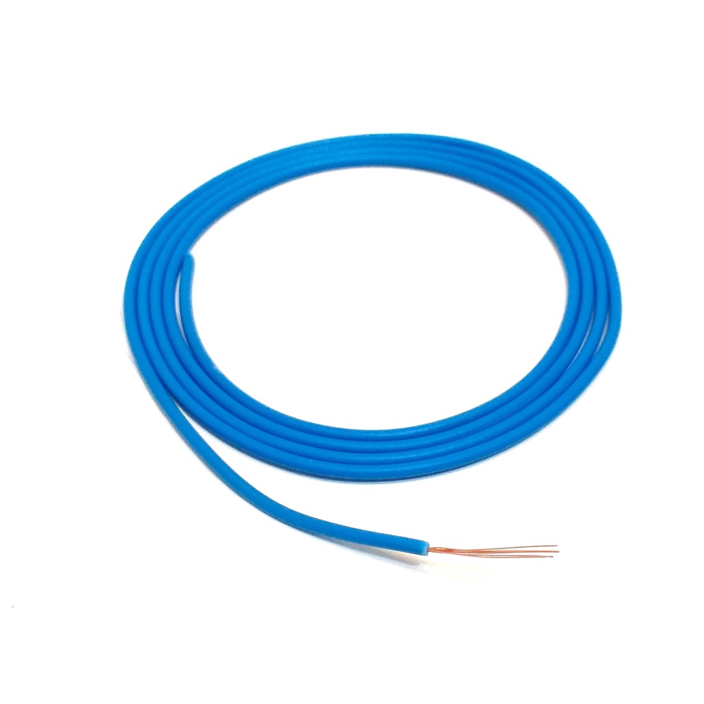 Cabo Auto Flex 1 X 0,50 mm Azul Fio Remoto Cabinho 5 Metros Reforçado Para Som Automotivo Seção 0,50mm em Oferta na Shopee