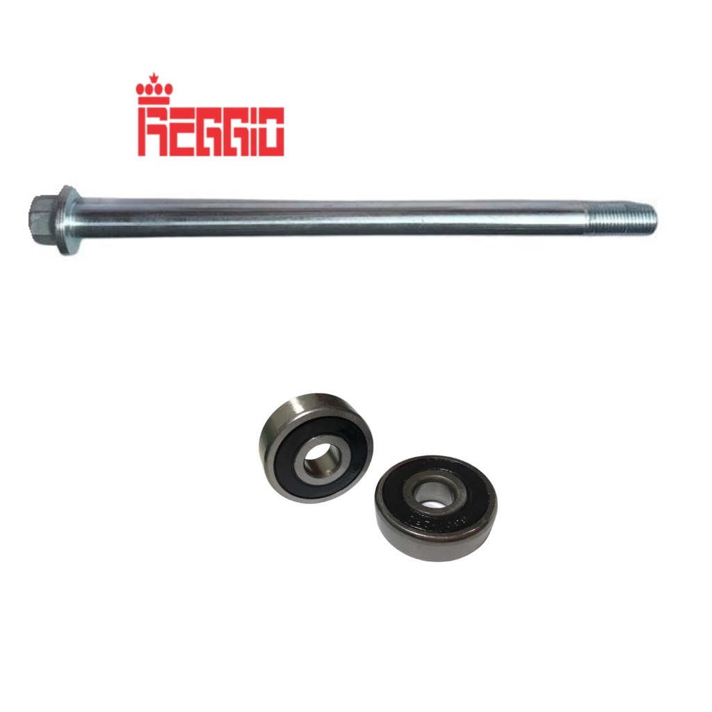 Eixo Roda Dianteira Reggio + Rolamentos Todas Honda CG 150/160 Fan/Titan todas Frente a Disco