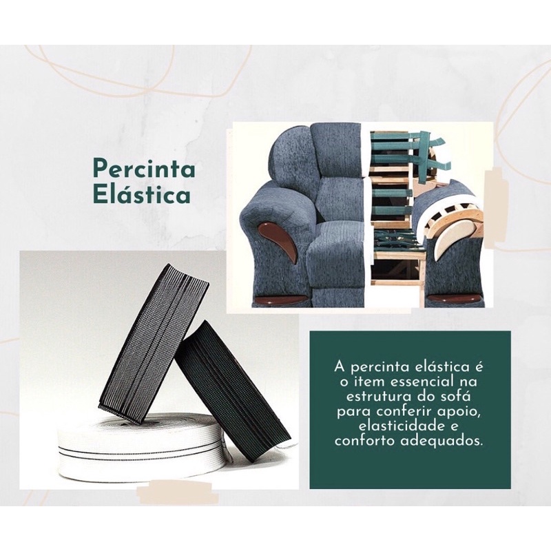 Percinta Elástica 10 Metros Assento Sofá, Cadeira | Shopee Brasil