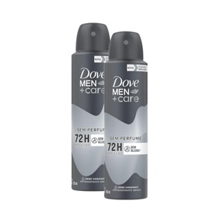Kit 2 Desodorantes Dove Men+Care Antitranspirante Aerossol Sem Perfume 150ml em Oferta na Shopee