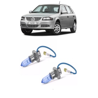 Par Lampada Super Branca Farol de Milha Gol Parati Saveiro do ano G4 2006 a 2014 8500k H3 em Oferta na Shopee