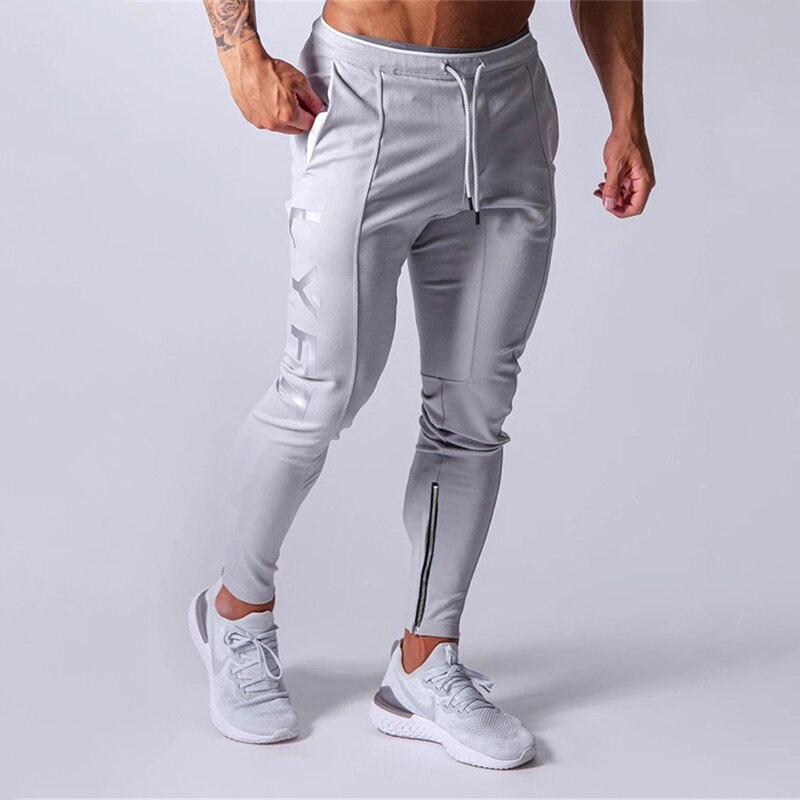 Academia Fitness Calças Masculinas De Jogging Moletom De Algodão Esportivas  Skinny Treino De Musculação Roupas Corrida Masculina IZGM - Escorrega o  Preço