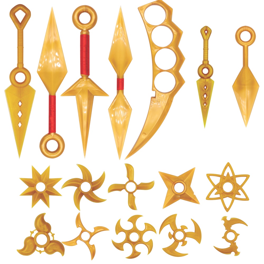 kit-kunai-ninja-dourado-com-7-kunais-e-10-shurikens-naruto-escorrega