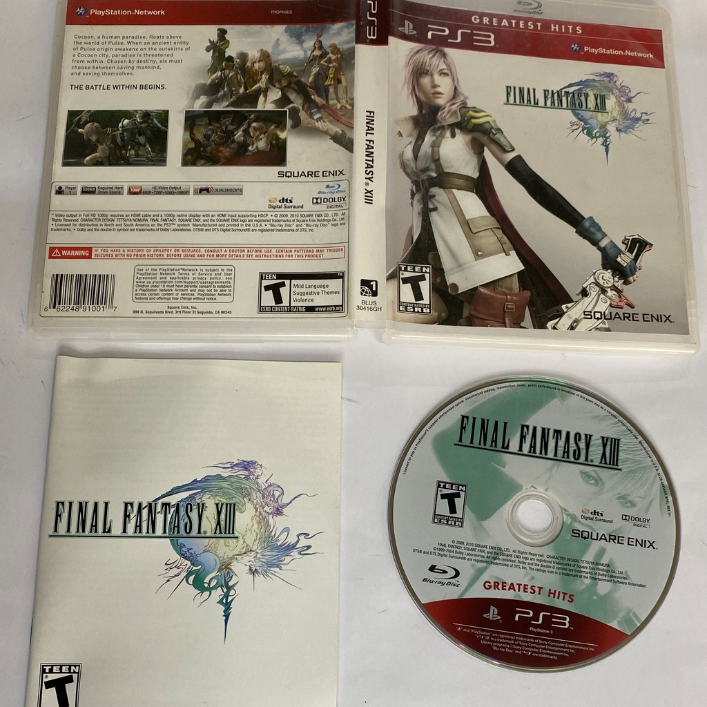 Jogo Para Ps3 Final Fantasy Xiii Original Mídia Física