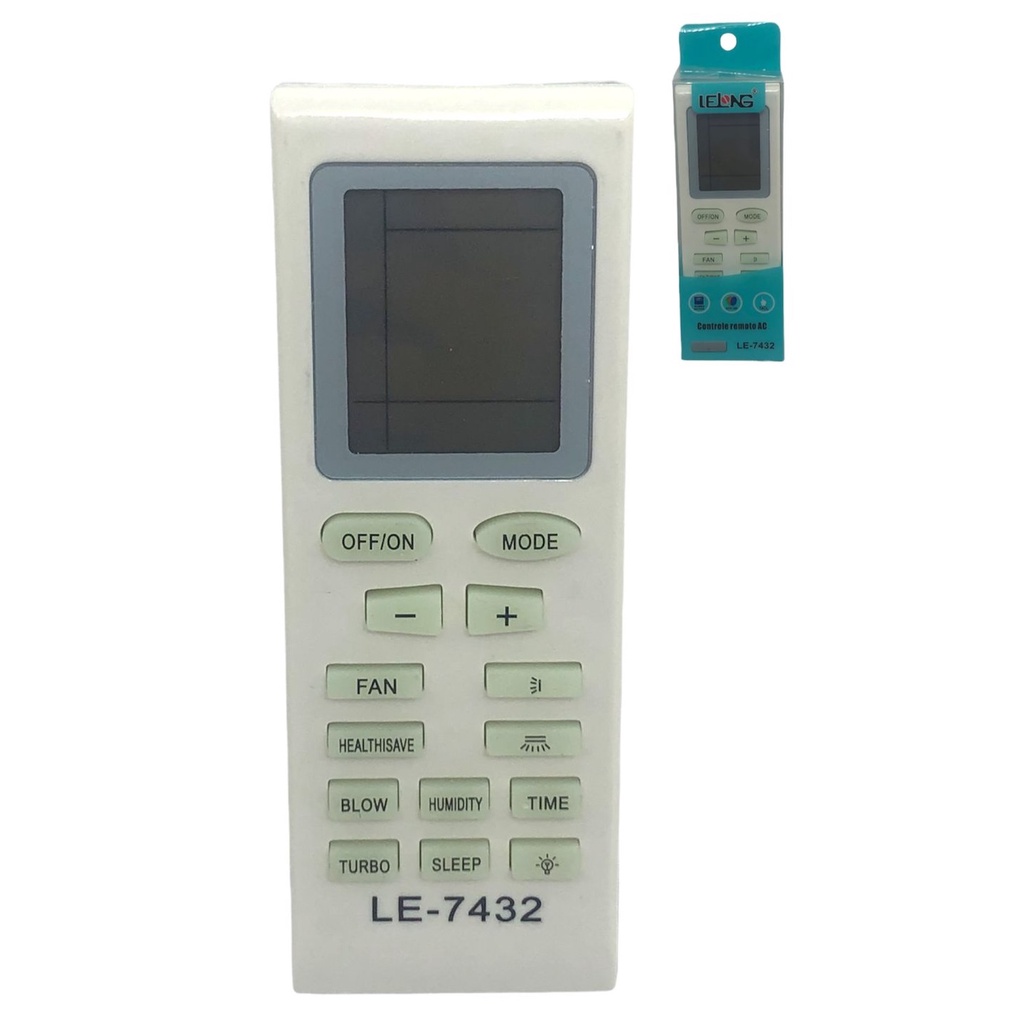 Controle Remoto Ar Condicionado Split Compativel Gree LE 7432
