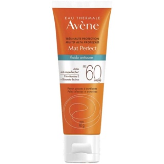 Avène protetor solar Mat Perfect Fluido Antiacne FPS60 40g em Oferta na Shopee