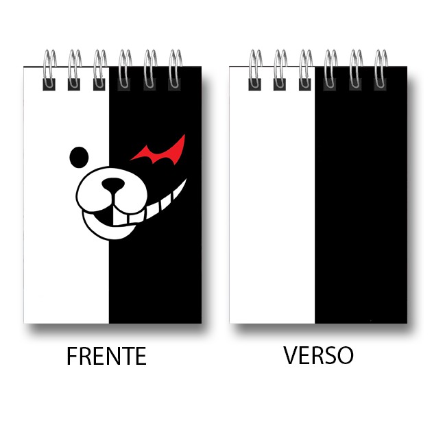 Bloco de Notas MONOKUMA, Anime Danganronpa