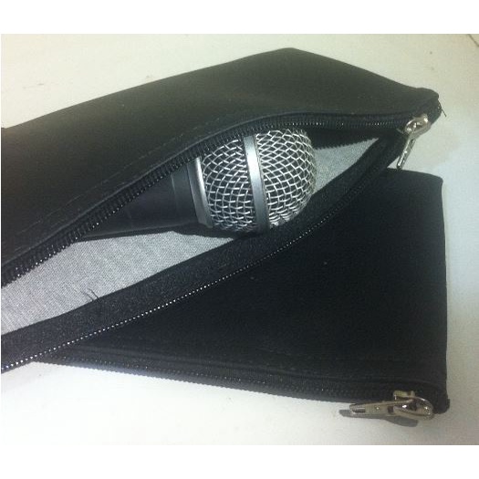 KIT 3 CASE ,BAG , BOLSA PARA MICROFONE COMPATIVEL SM58 - LESON - SHURE