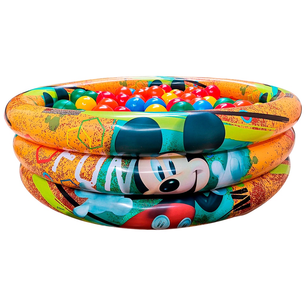 Piscina De Bolinha Inflável Infantil + Bolinhas Coloridas Sortidas
