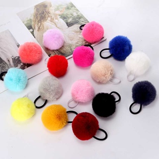 Xuxinha Pompom Elástico Rabicó Prendedor De Cabelo Coloridas 6.50CM em Oferta na Shopee