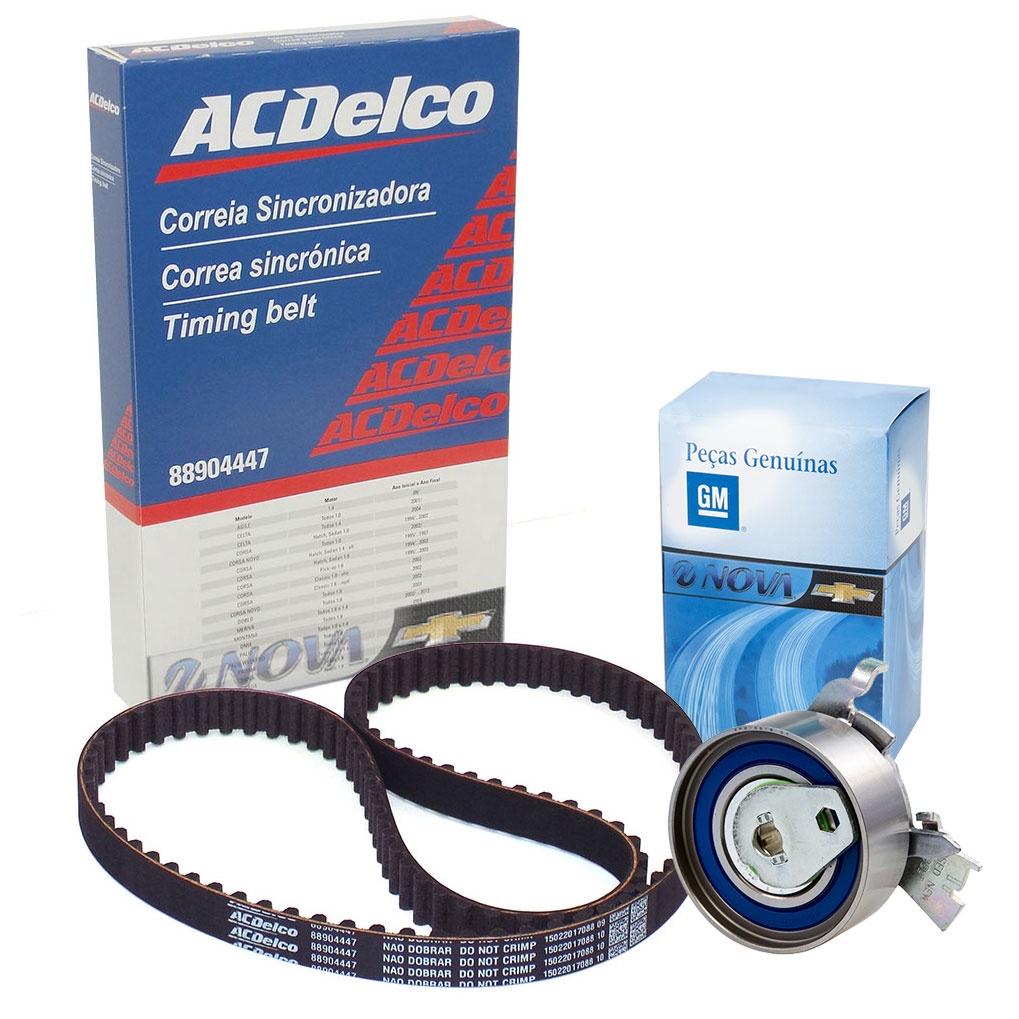 Kit Correia Dentada Tensor Onix 2013 A 2019 Acdelco E Gm em Oferta na Shopee
