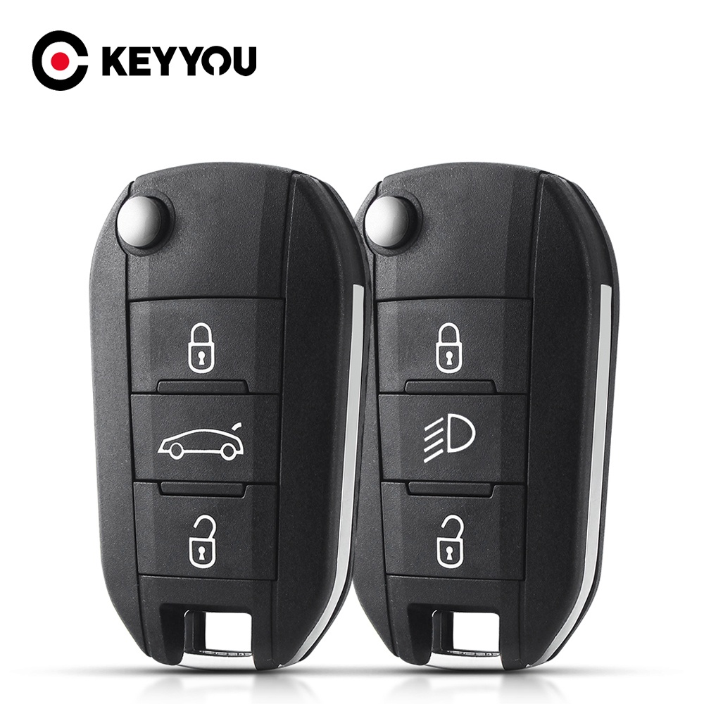 Para Peugeot 208 2008 301 308 508 5008 rcz Citroen C-Elysee C4-Cactus Chave De Farol Médio 3 Botão Carro