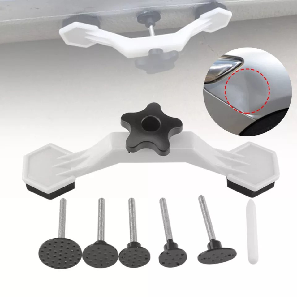 Kit Puxador Reparador Repuxadeira Desamassador Removedor Sucção Ventosa Amassados Lataria Carros Chapa Martelinho- Ouro-