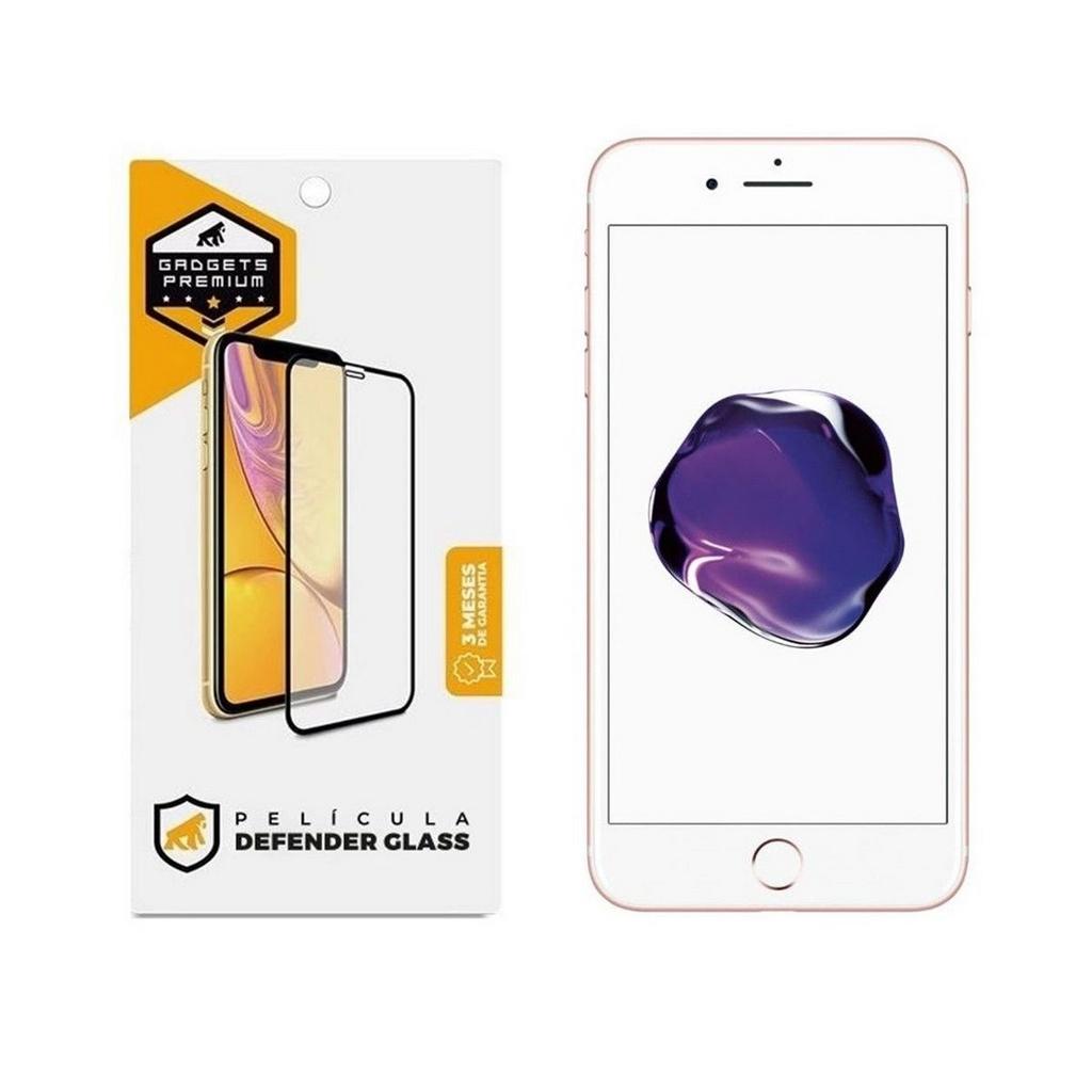 Película Defender Glass para iPhone 7, 8 e SE 2 - Branca - Gshield em Oferta na Shopee