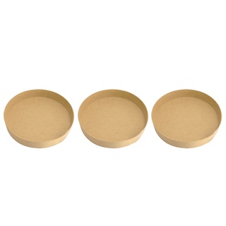 Trio de Bandeja Redonda Lisa Festa Decoração 22x3 Mdf Madeira em Oferta na Shopee