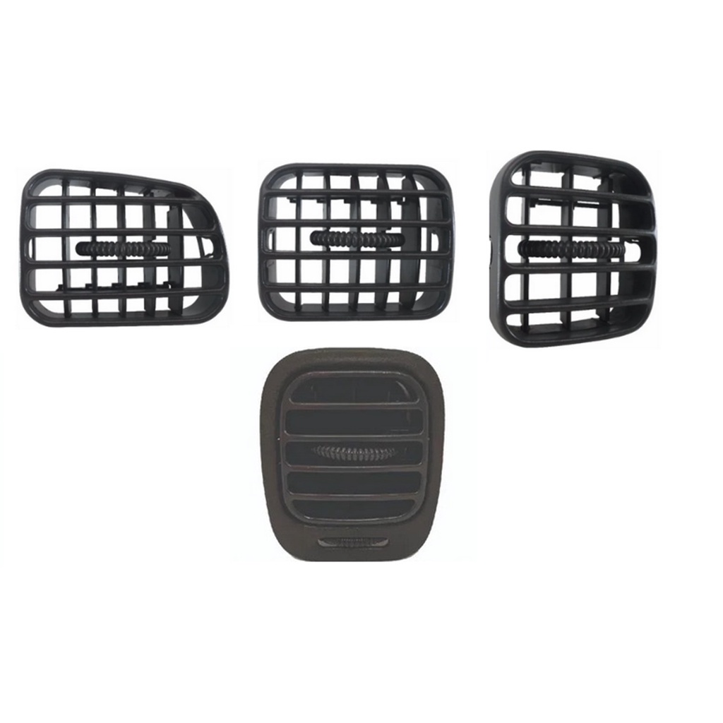 Moldura Difusor Com Mecanismo Ar Lateral e Difusor Blazer S10 Grafite