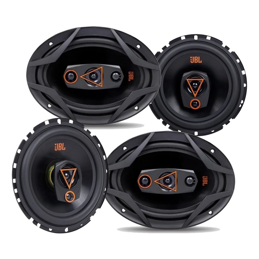 Kit 4 Alto Falantes Triaxiais JBL 6TRMS80 + 69QDMS120 Multisystem - Spare Parts and Accessories for Vehicles