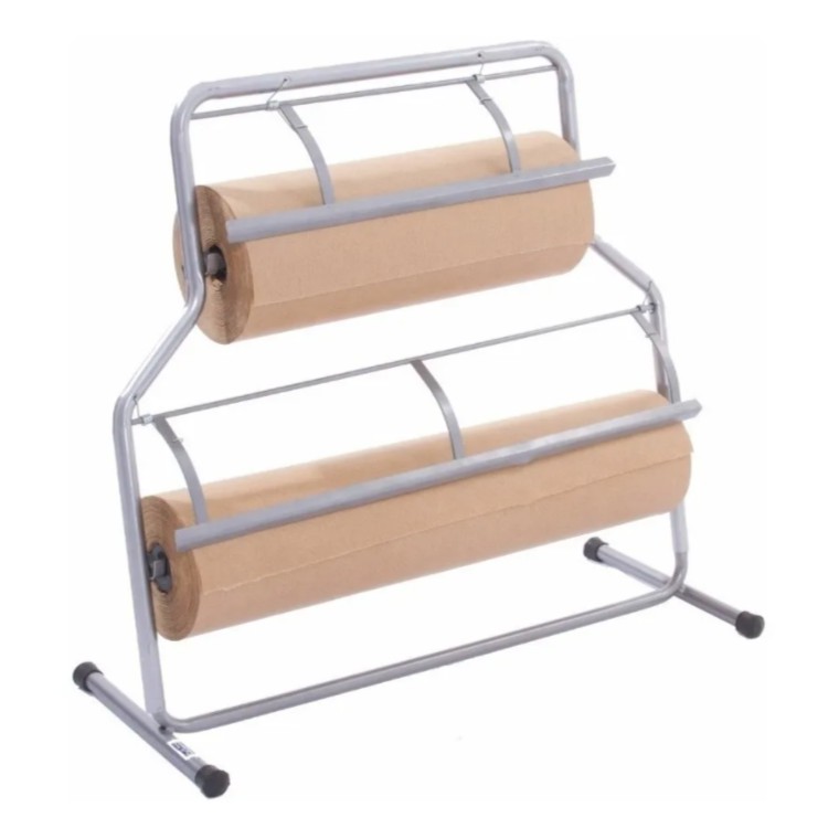 Suporte Duplo Para Bobinas 40Cm E 60 Cm De Papel Kraft Comercio