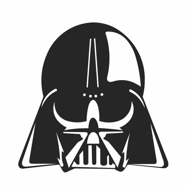 Adesivo Recorte Eletrônico Darth Vader Star Wars 11cm x 11cm Guerra Nas Estrelas Geek Decoração Notebook Macbook