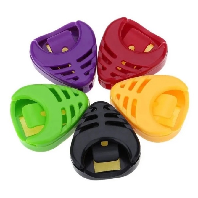 Porta Palhetas Coloridos + 2 Palhetas