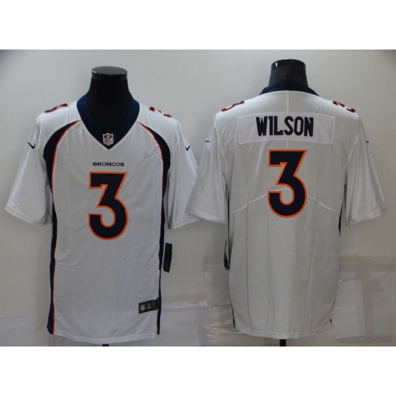 Drew Lock Jersey #3 Denver Unsigned Custom Stitched White