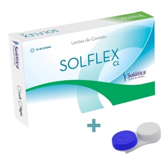 Lentes de Contato Solflex CL Incolor + Estojo / Solotica em Oferta na Shopee